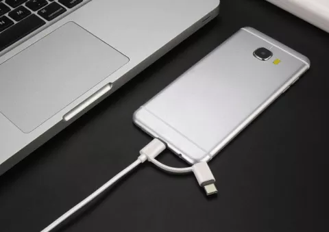 کابل شارژ 1 متری USB به ROMOSS MICRO USB/USB-C مدل CB21