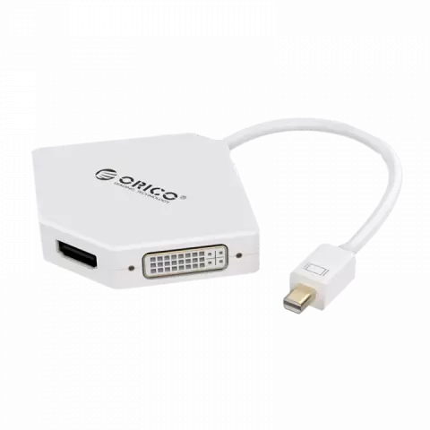 DMP-HDV3-WHMini DisplayPort to HDMI+DVI+VGA ADAPTER ORICO