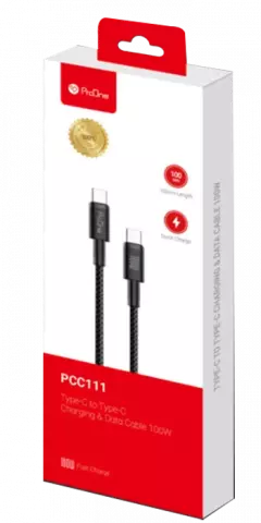 کابل شارژ 1 متری USB Type-C پرووان مدل PCC111