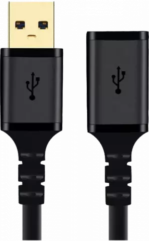 K-NET PLUS USB 3.0 AM TO AF KP-C4022 3M BLACK EXTENSION CABLE افزایش طول