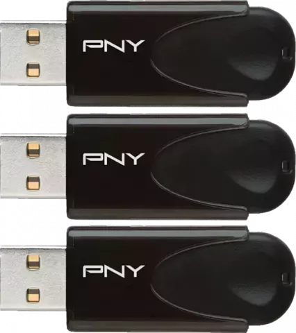 فلش مموری 32 گیگابایت PNY مدل Attaché 4 بسته 3 عددی