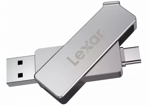 فلش مموری 64 گیگابایت Lexar مدل JumpDrive Dual Drive D30c