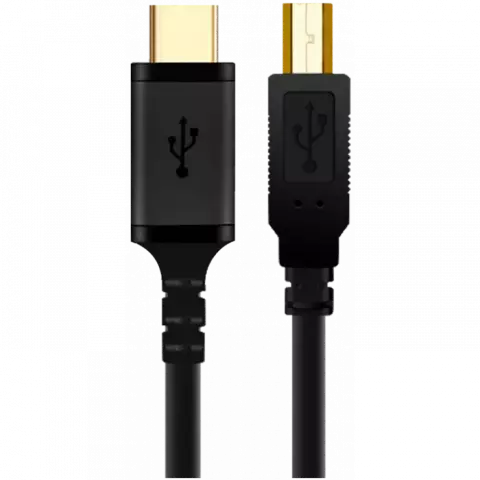 K-NET PLUS TYPE-C TO BM USB 2.0 KP-CUPC2018 1.8M BLACK CABLE
