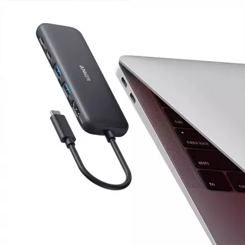 هاب 5 پورت Anker مدل A8355 332 USB-C 5-in-1