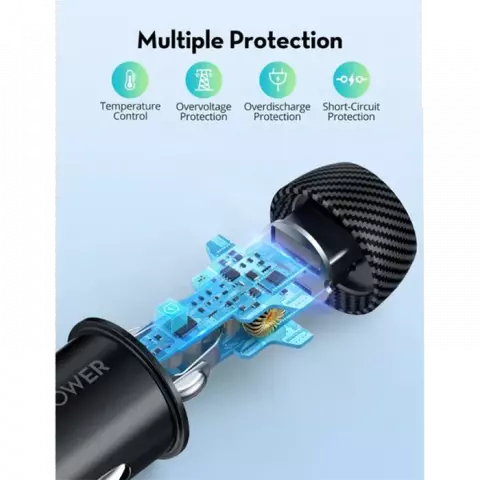 شارژر فندکی RAVPOWER مدل RP-VC1016