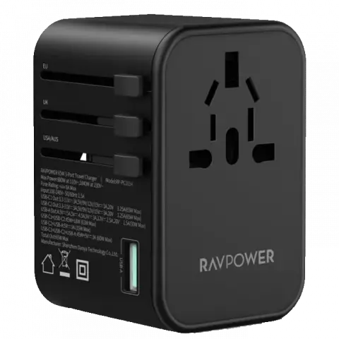 شارژر دیواری RAVPOWER مدل RP-PC1034