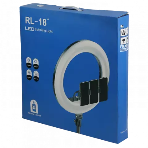 رینگ لایت مدل RL-18 به همراه پایه