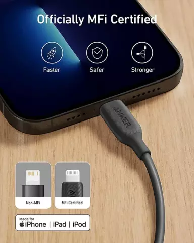کابل شارژ 1.8 متری USB به Lightning انکر مدل PowerLine III A8813