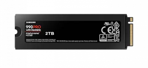 حافظه SSD اینترنال 2 ترابایت Samsung مدل 990PRO M.2 w/ Heatsink