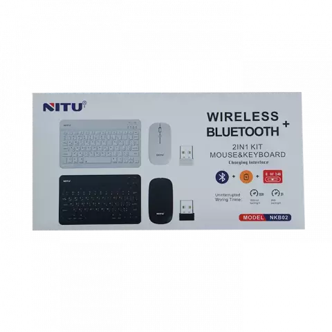 کیبورد و موس بی سیم Nitu مدل NKB01