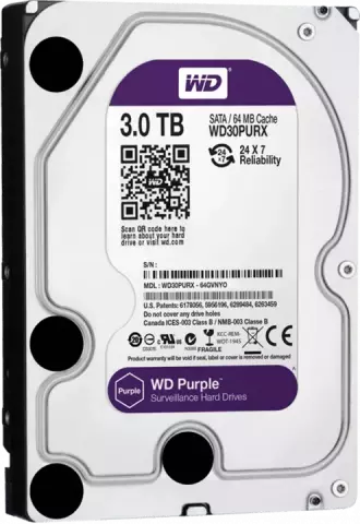 هارد اینترنال 3ترابایت WD مدل PURPLE SURVEILLANCE WD30PURX