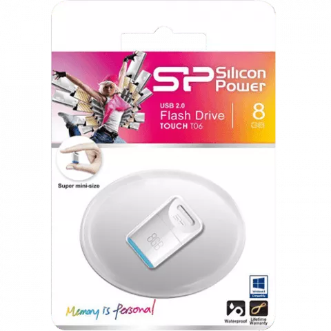 فلش مموری 8گیگابایت Silicon Power مدل TOUCH T06