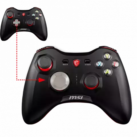 دسته بازی بی سیم MSI مدل GAMING FORCE GC30