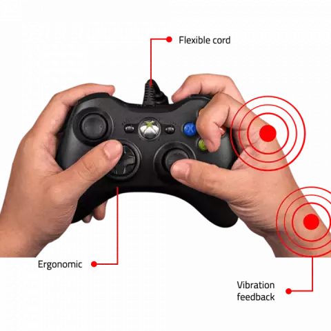 دسته بازی سیمی MICROSOFT مدل XBOX 360