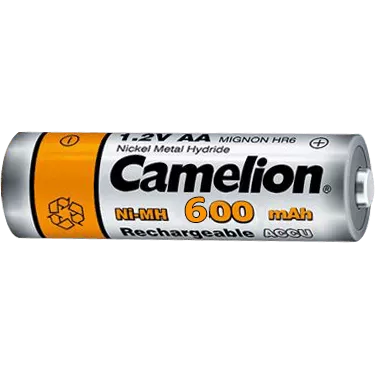 باتری نیم قلمی قابل شارژ CAMELION ظرفیت 600 ميلی آمپر ساعت
