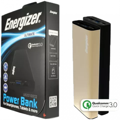 پاور بانک 20100میلی آمپر ساعت Energizer مدل UE20100
