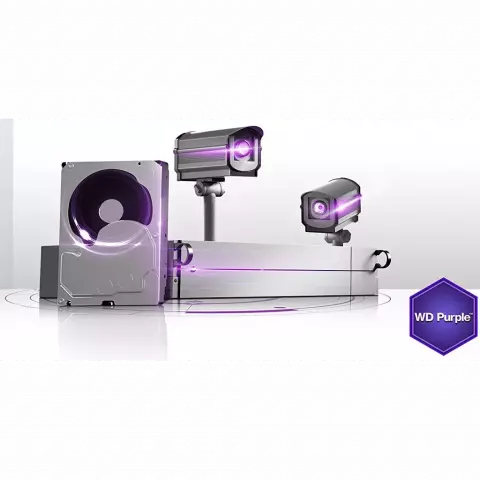 هارد اینترنال 1 ترابایت WD مدل Purple Surveillance WD10PURZ 