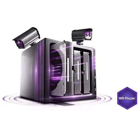 هارد اینترنال 2 ترابایت WD مدل Purple Surveillance WD20PURZ 