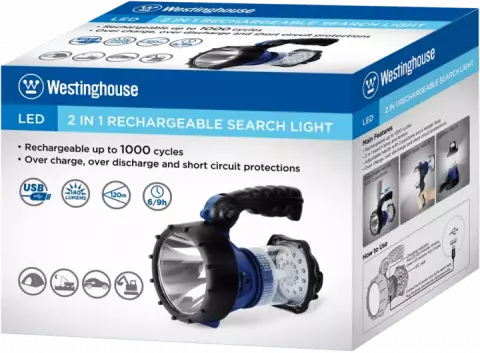 فانوس و چراغ قوه Westinghouse مدل WF1504 با قابلیت شارژ مجدد
