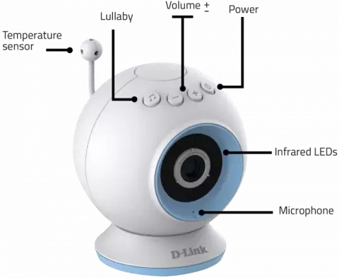 دوربین تحت شبکه کنترل کودک D-LINK مدل DCS-825L