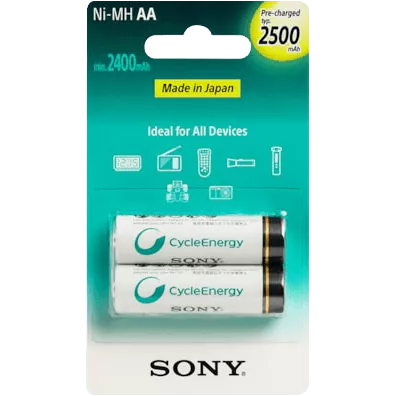 باتری قلمی قابل شارژ SONY ظرفیت 2500 میلی آمپر ساعت