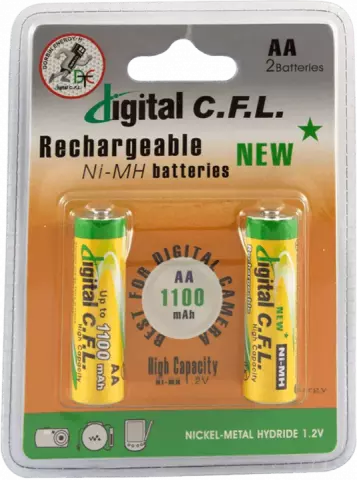 باتری قلمی قابل شارژ DIGITAL C.F.L ظرفیت 1100 ميلی آمپر ساعت
