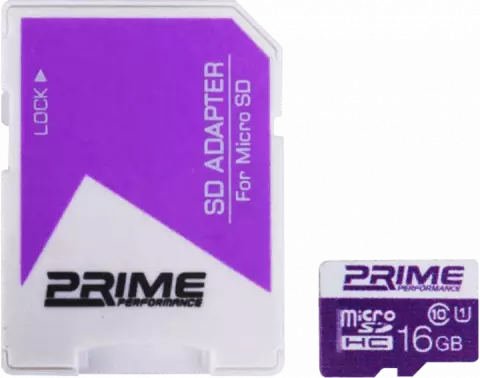 مموری کارت 16گیگابایت PRIME مدل MICROSD C10,UHS-I U1