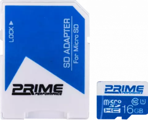 مموری کارت 16گیگابایت PRIME مدل MICROSD C10,UHS-I U1