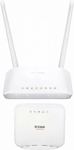 روتر بی‌سیم DUAL BAND D-LINK مدل DIR-803 به‌ همراه مودم روتر ADSL مدل DSL-2520U