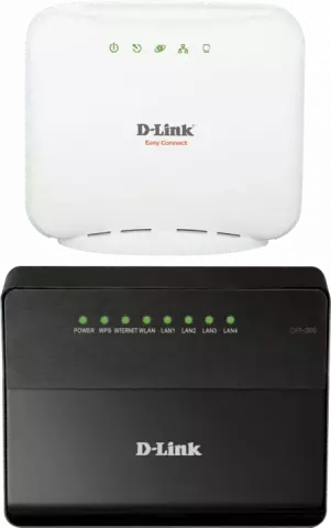 روتر بی‌سیم D-LINK مدل DIR-300 به‌ همراه مودم روتر ADSL مدل DSL-2520U