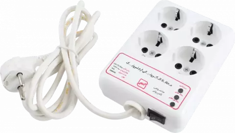چند راهی برق و محافظ کامپیوتر و لوازم برقی آزمایشگاه ERAMTRONIC مدل AP4SCE-C