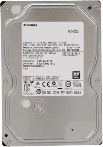 هارد اینترنال 1ترابایت Toshiba مدل DT01ACA100