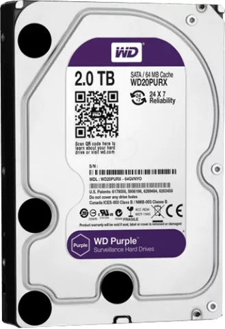 هارد اینترنال 2ترابایت WD مدل PURPLE WD20PURX