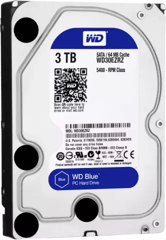 هارد اینترنال 3ترابایت WD مدل BLUE WD30EZRZ