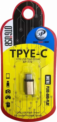 XP PRODUCT XP-T70 MICRO USB TO TYPE-C GOLD CONVERTOR