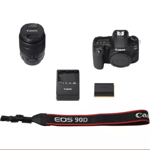دوربین عکاسی Canon مدل EOS 90D با لنز 135-18 میلی متری