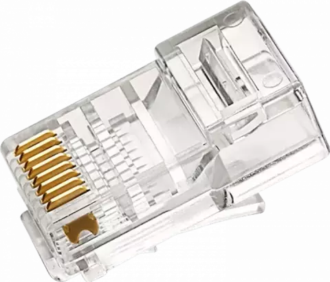 سوکت شبکه AMP RJ45 CAT6 UTP بسته 100 عددی