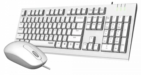 کیبورد و موس سیمی RAPOO مدل X120 PRO