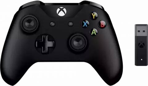 دسته بازی بی سیم مایکروسافت XBOX ONE S به همراه دانگل وایرلس مخصوص ویندوز 10