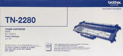 کارتریج تونر مشکی طرح اصلی BROTHER مدل TN-2280