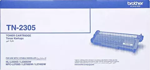 کارتریج تونر مشکی طرح اصلی BROTHER مدل TN-2305