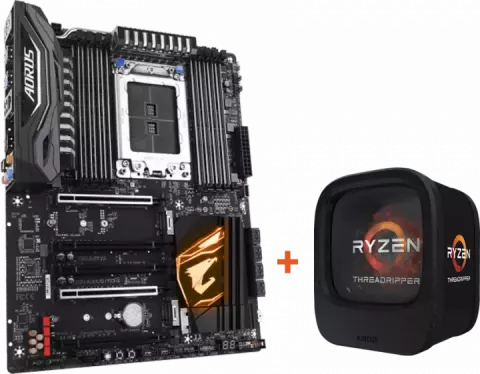 کالا Gigabyte مدل X399-AORUS PRO + AMD THREADRIPPER1900X BUNDLE CPU & MB