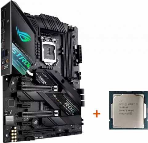 باندل مادربرد ASUS ROG STRIX Z490-F GAMING به همراه پردازنده INTEL CORE I5 10400