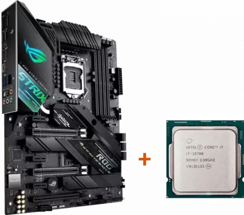باندل مادربرد ASUS ROG STRIX Z490-F GAMING به همراه پردازنده INTEL CORE I7 10700