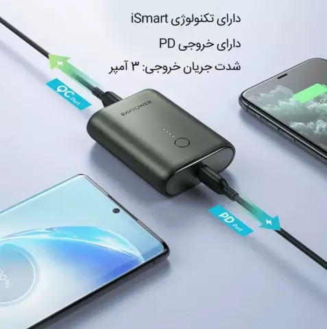 پاور بانک 10000 میلی‌آمپر ساعت RAVPOWER مدل PD PIONEER RP-PB194