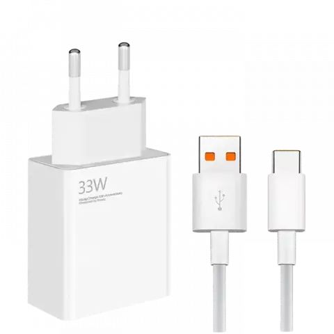 شارژر دیواری 33 وات Xiaomi به همراه کابل Type-C