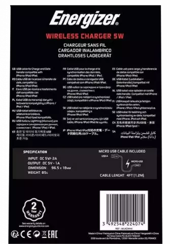 شارژر بی‌سیم Energizer مدل WLACWH4