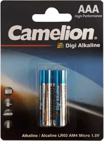 باتری نیم قلمی Camelion مدل LR03-BP2DG