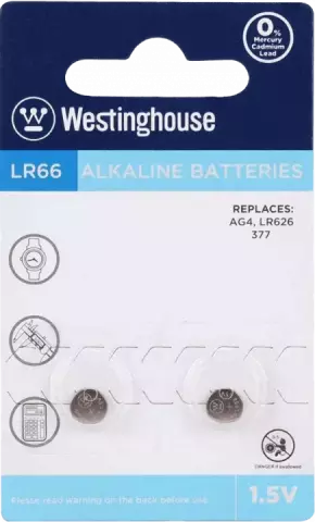 باتری سكه ای WESTINGHOUSE مدل ALKALINE LR66