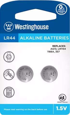 باتری سكه ای WESTINGHOUSE مدل ALKALINE LR44